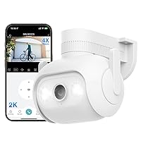 IMILAB Spotlight 2K Outdoor Camera - Security Camera with Color Night Vision, 360° PTZ Surveillance & Auto Deterrence, Motion Track, WiFi Network, Strong Signal, Cloud & Local Storage, Wired (EC5)