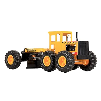 Tonka Steel Classics Road Grader (FFP), Black, Yellow