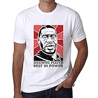 Men's Graphic T-Shirt George Floyd Rest in Power Eco-Friendly Limited Edition Short Sleeve Tee-Shirt Vintage