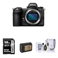 Nikon Z 7II Mirrorless Camera with 128GB SD Memory Card, Extra Battery, Cleaning Kit