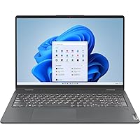 Lenovo IdeaPad Flex 5 16 Laptop 2023 16” WQXGA 2560 x 1600, Intel Core i7-1255U, 10-core, Intel Iris Xe Graphics, 16GB DDR4, 512GB SSD, Backlit Keyboard, Thunderbolt 4, FP, Windows 10 Home