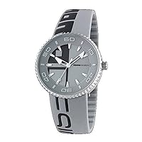 MOMO Design Jet Aluminium Mens Analog Swiss Quartz Watch with Silicone Bracelet MD8187AL-161