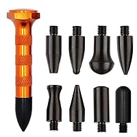 Sconosciuto GS DIY Paintless Dent Repair Kit Metal Tap Down Pen with 9 Heads Tips Dent Removal Tools