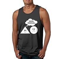 You're Pointless Triangle Circle Math Jokes Pun Men's Tank Top T-Shirt