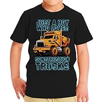 Construction Trucks Toddler T-Shirt - Car Art Kids' T-Shirt - Unique Tee Shirt for Toddler