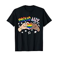 Proud Ally Pride LGBT Heart Transgender Flag Gay Lesbian T-Shirt