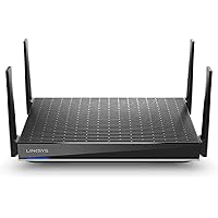 Linksys Mesh WiFi 6 Router, Dual-Band, 3,000 Sq. ft Coverage, 40+ Devices, High-Speed Router for Streaming & Gaming, Speeds up to (AX6000) - MR9610