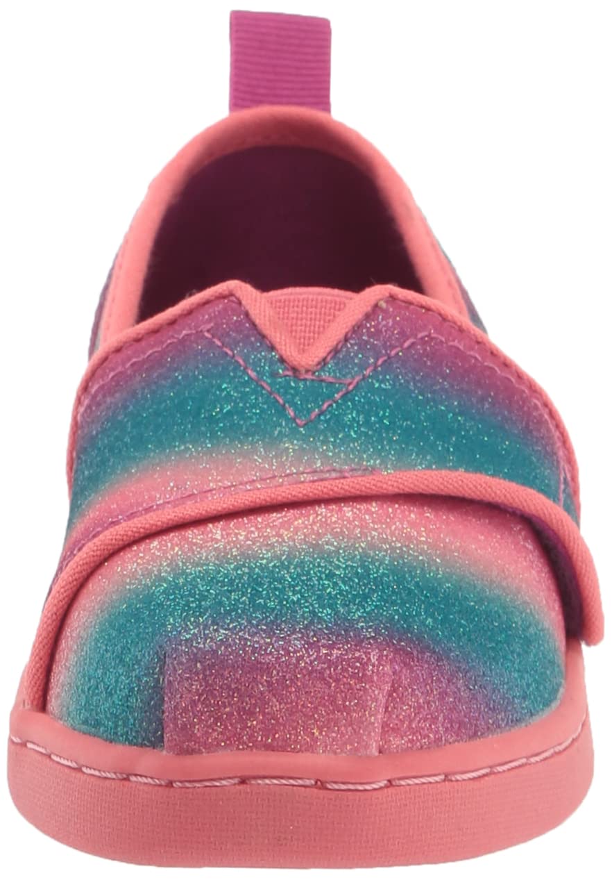 TOMS Kids Tiny Gradient Glitter Alpargata (Toddler/Little Kid) Dark Fuchsia 7 Toddler M