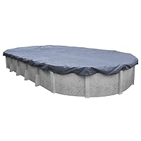 461224-PM Winter Pool Cover, Classic Blue, 12 x 24 ft Above Ground Pools