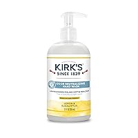 Kirk's Odor-Neutralizing Clean Hand Soap Castile Liquid Soap Pump Bottle | Moisturizing & Hydrating Kitchen Hand Wash | Lemon & Eucalyptus Scent | 12 Fl Oz. Bottle