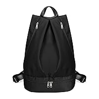 Women's Gym Backpack Waterproof Swimming Backpack with Shoe Compartment & Wet Pocket, Sports Travel Backpack Small Gym Bag