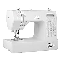 Portable Sewing Machine Computerized Embroidery Sewing Machine with 200 Unique Built-in Stitch and 8 Buttonholes