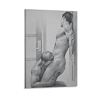 HMGKLD Gay Poster Male Sexy Gay Abstract Art Poster (6) Canvas Painting Posters And Prints Wall Art Pictures for Living Room Bedroom Decor 12x18inch(30x45cm) Frame-style
