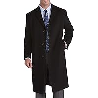 Big and Tall Sander Top Coat, 40 Short, Black