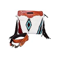 Cross Body Hand Tooled Saddle Blanket Genuine Leather Western Women Bag Handbags and purses