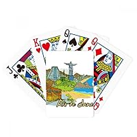Hand-Painted Brazil Rio De Janeiro Poker Playing Magic Card Fun Board Game