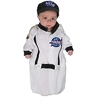 UNDERWRAPS Kid's Baby's Lil Astronaut Bunting Costume Childrens Costume, White, Infant