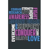 Addisons Disease Awareness adrenal insufficiency Related Lig: Couple Notebook 6X9 Inch 120pages