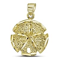 10k Gold Dc Womens Star Fish Height 26.4mm X Width 17.8mm Animal Charm Pendant Necklace Jewelry Gifts for Women