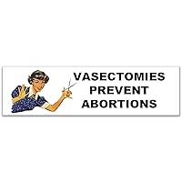 Vasectomies Prevent Abortions Vintage Sticker Decal Notebook Car Laptop 11