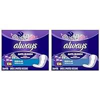 Anti-Bunch Xtra Protection Daily Liners, Regular Length, Unscented, 34 Count x 4 (136 Count Total) (Packaging May Vary) (Pack of 2)