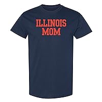 NCAA Basic Block Mom, Team Color T Shirt, College, University