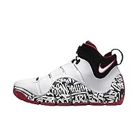 Nike Zoom Lebron 4 Men's Shoes (DJ4888-100, White/Black/University Red/White) Size 7.5