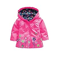 Girl Winter Coat Size 6 Kids Coat Winter Jacket Girls Hooded Flower Prints Winter Coats for Babies Girl