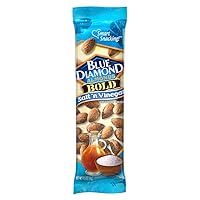 Blue Diamond Almonds Salt N' Vinegar Flavored Snack Nuts, Single Serve Bags (1.5 oz, 2 Packs of 12)