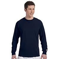 Champion Men's Long Sleeve Crew Neck Tagless T-Shirt