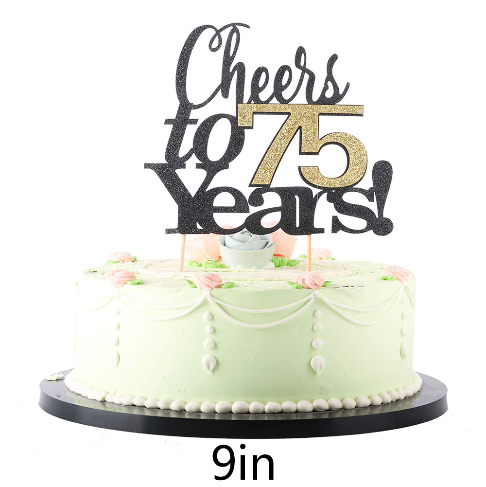 75 Years Loved 75th Birthday Cake Topper Happy 75th Cake - Etsy Australia
