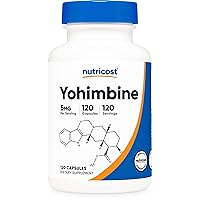 Nutricost Yohimbine HCl 5mg, 120 Capsules Extra Strength