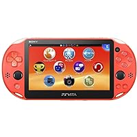 Sony Playstation Vita Wi-Fi 2000 Series with Silicone Joystick Covers and AC Adapter Cable (Renewed) (Orange)