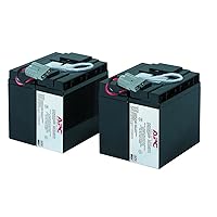 APC UPS Battery Replacement, RBC55, for APC Smart-UPS Models SMT2200, SMT3000, SMT2200C, SMT200US, SMT3000C, SUA2200, SUA3000, and select others