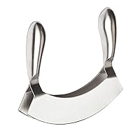 Winco Stainless Steel double blade chopper,Silver