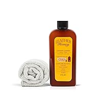 Leather Honey Complete Leather Care Kit Including 4 oz Cleaner and Applicator Cloth for use on Leather Apparel, Furniture, Auto Interiors, Shoes, Bags and Accessories