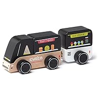 Cubika 15542 - Wooden Food Truck, Children's Toy Vehicles. More 18 Months