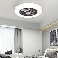Ceiling Fan with Led Light Ceiling Fans with Lights and Remote for Bedrooms Ceiling Fans with Lights for Bedroom Ceiling Fans Withps Ceiling Fan Lighting Fan Light Dimmable/Brown