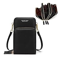 myfriday Small Crossbody Cell Phone Bag for Women, Mini Over Shoulder Handbag Purse with Credit Card Slots