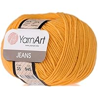 55% Cotton 45% Acrylic YarnArt Jeans Sport Yarn 1 Skein/Ball 50 gr 174 yds (35)