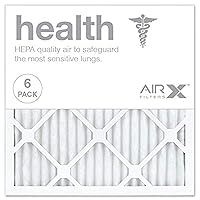 AIRX FILTERS WICKED CLEAN AIR. HEALTH 16x16x1 Air Filter MERV 13 Premium Pleated Air Filter - Made in the USA - Box of 6