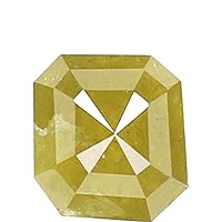 Natural Loose Radiant Diamond Yellow Color 0.77 CT 4.90 MM Radiant Shape Rose Cut Diamond L6831