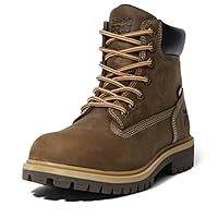 Timberland PRO Women's Direct Attach 6 Inch Steel Safety Toe Insulated Waterproof Industrial Work Boot, Turkish Coffee, 8.5