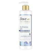 Dove Hair Therapy Hydration Spa Shampoo for Dry Hair with Hyaluronic Serum, 13.5 Fl Oz