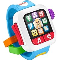 Laugh & Learn Baby to Toddler Toy Time to Learn Smartwatch with Lights & Music for Pretend Play Ages 6+ Months