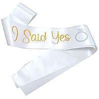 I Said Yes Sash for Future Mrs, Engagement Proposal Party Wedding Announcement, Bachelorette Bridal Shower Sash for Bride to Be