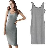 Women Dress, Dress with Gloves Casual Summer Dresses for Maxi Dresses Casual Fashion Round Neck Sexy Sleeveless Mini Dress Women's Wedding Dresses Guest Fall Casual Short Sleeve (S, Gray)