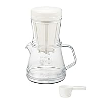 Akebono Industrial Strong 500 2-Way Coffee Server Dripper Set, White Drip Coffee and Cold Brew Coffee