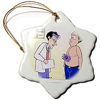 3dRose Londons Times Funny Medicine Cartoons - Dyspepsia - Ornaments (orn-2259-1)
