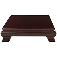 Oriental Furniture Rosewood Square Base Stand - 5 in.